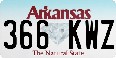 AR license plate 366KWZ