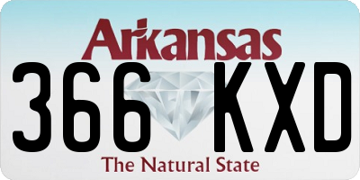 AR license plate 366KXD