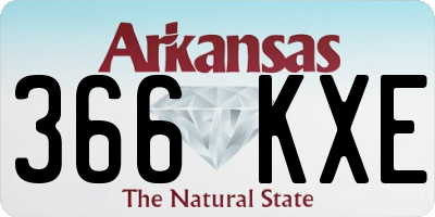 AR license plate 366KXE