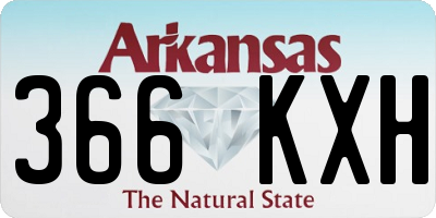 AR license plate 366KXH