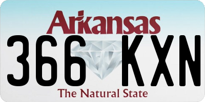AR license plate 366KXN