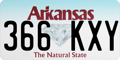 AR license plate 366KXY