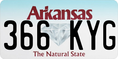 AR license plate 366KYG