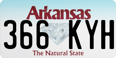AR license plate 366KYH
