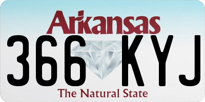 AR license plate 366KYJ