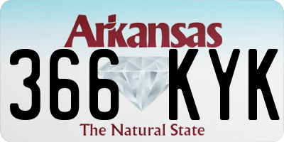 AR license plate 366KYK
