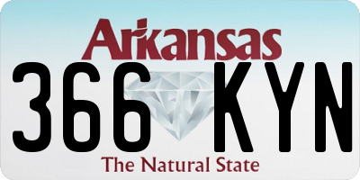 AR license plate 366KYN