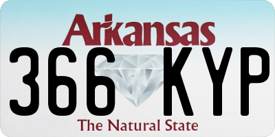AR license plate 366KYP