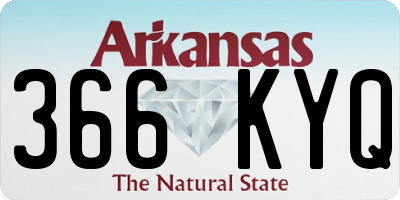 AR license plate 366KYQ