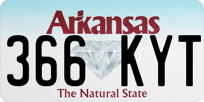AR license plate 366KYT