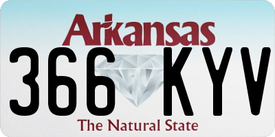 AR license plate 366KYV