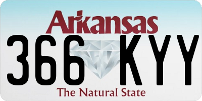 AR license plate 366KYY