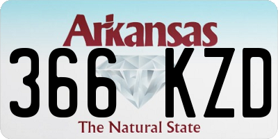 AR license plate 366KZD
