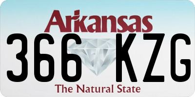 AR license plate 366KZG