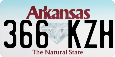 AR license plate 366KZH