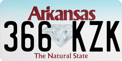 AR license plate 366KZK