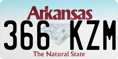 AR license plate 366KZM