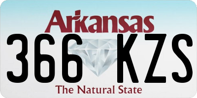 AR license plate 366KZS