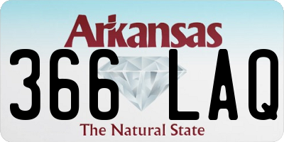AR license plate 366LAQ