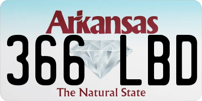 AR license plate 366LBD