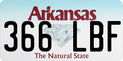 AR license plate 366LBF