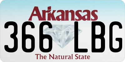 AR license plate 366LBG