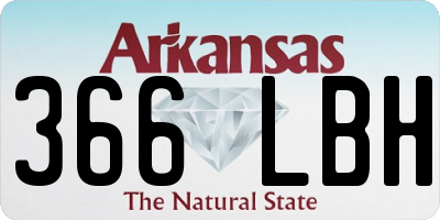 AR license plate 366LBH
