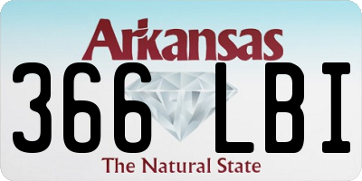 AR license plate 366LBI