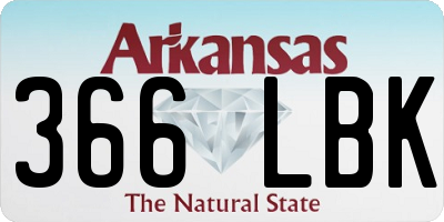 AR license plate 366LBK