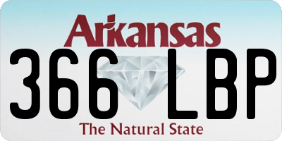AR license plate 366LBP