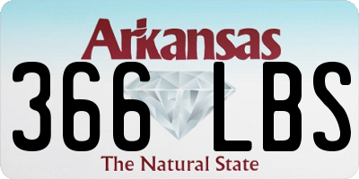AR license plate 366LBS