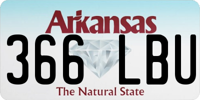 AR license plate 366LBU