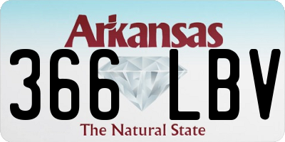 AR license plate 366LBV