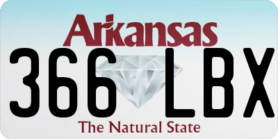 AR license plate 366LBX
