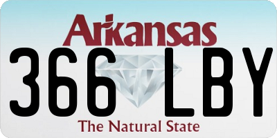AR license plate 366LBY