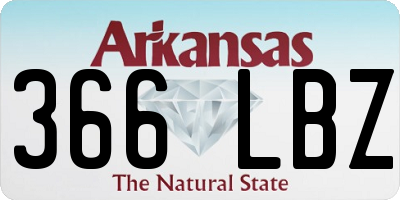 AR license plate 366LBZ