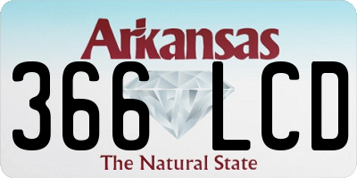 AR license plate 366LCD