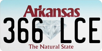 AR license plate 366LCE