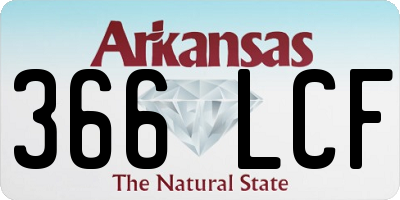 AR license plate 366LCF