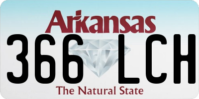 AR license plate 366LCH