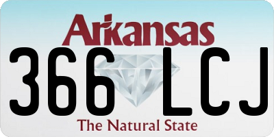 AR license plate 366LCJ