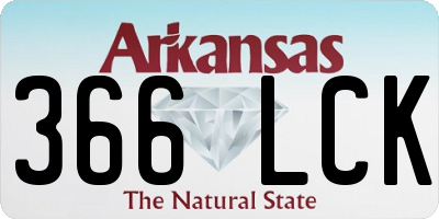AR license plate 366LCK