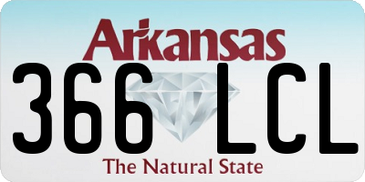 AR license plate 366LCL