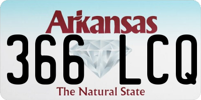 AR license plate 366LCQ