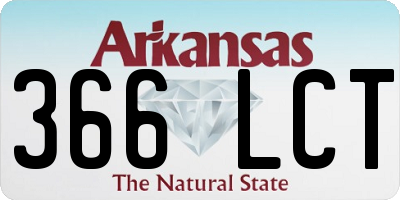 AR license plate 366LCT