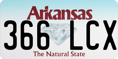 AR license plate 366LCX
