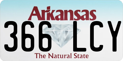 AR license plate 366LCY