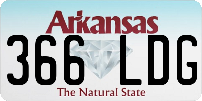 AR license plate 366LDG