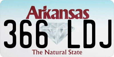 AR license plate 366LDJ