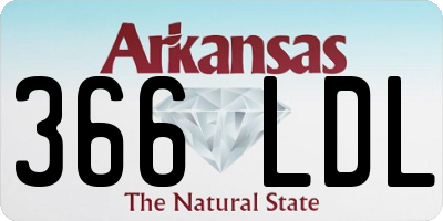 AR license plate 366LDL